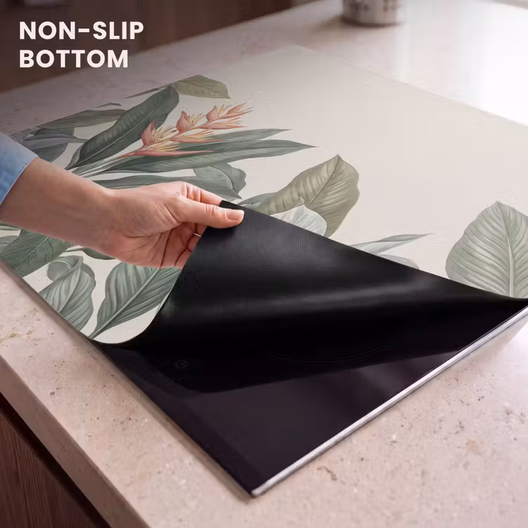 Induction hob cover - Tropical - Plants - Modern - Green — 5