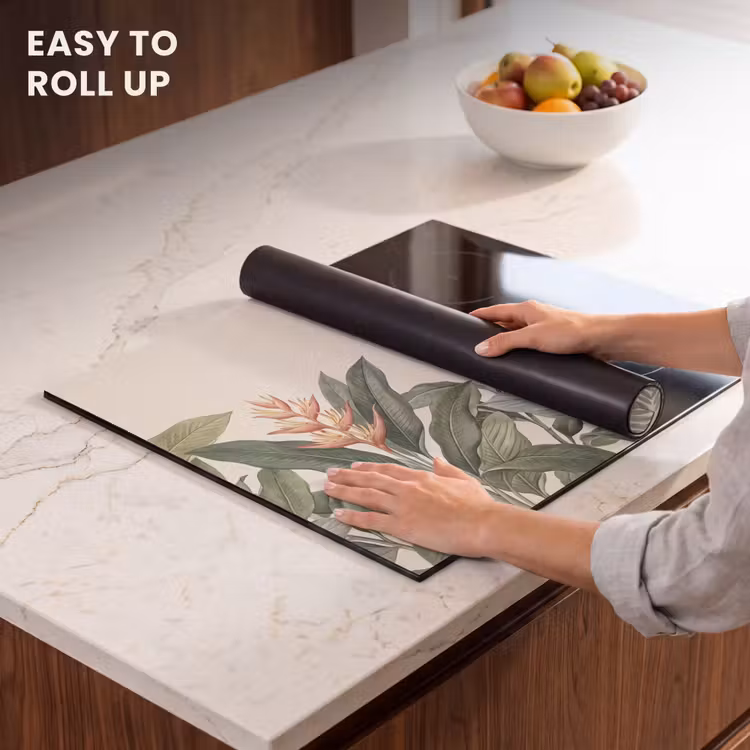 Induction hob cover - Tropical - Plants - Modern - Green — 6