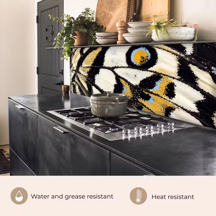 Kitchen splashback - Butterfly - Wing - Yellow — 5