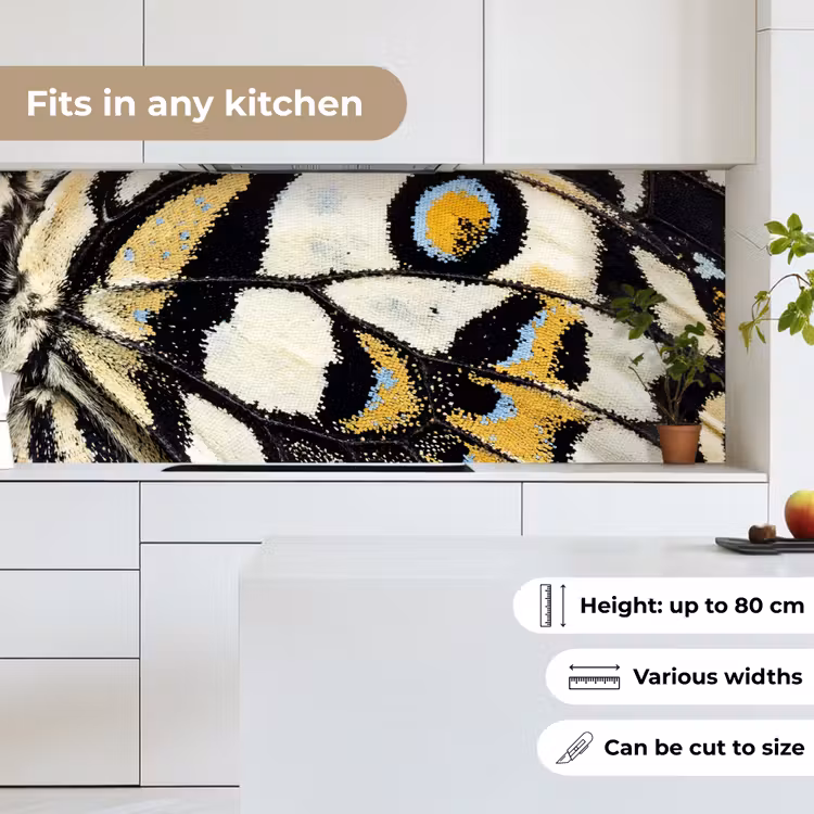 Kitchen splashback - Butterfly - Wing - Yellow — 7