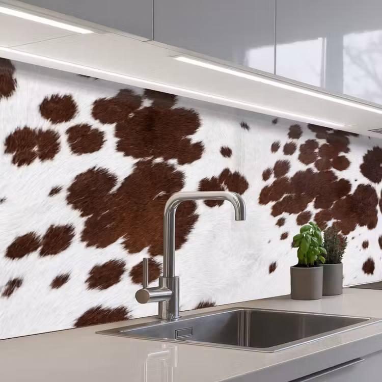 Kitchen splashback - Cowhide - Classic - Brown — 2