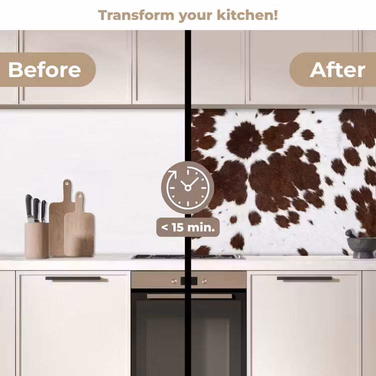 Kitchen splashback - Cowhide - Classic - Brown — 3