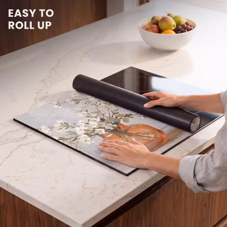 Induction hob cover - Vases - Flowers - Orange — 6