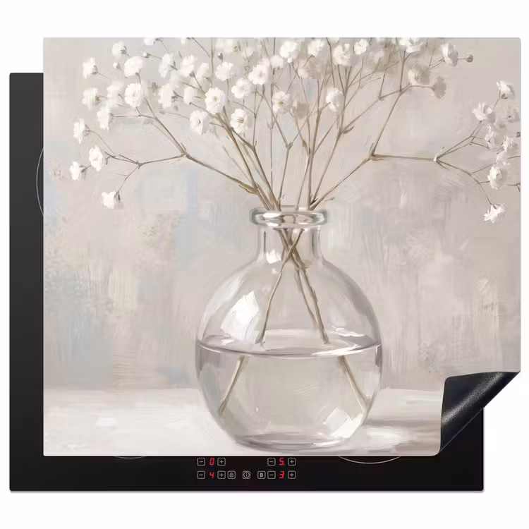 Induction hob cover - Gypsifer - Vase - White — 1