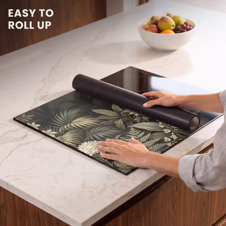 Induction hob cover - Jungle - Leaves - Botanical - Green — 6