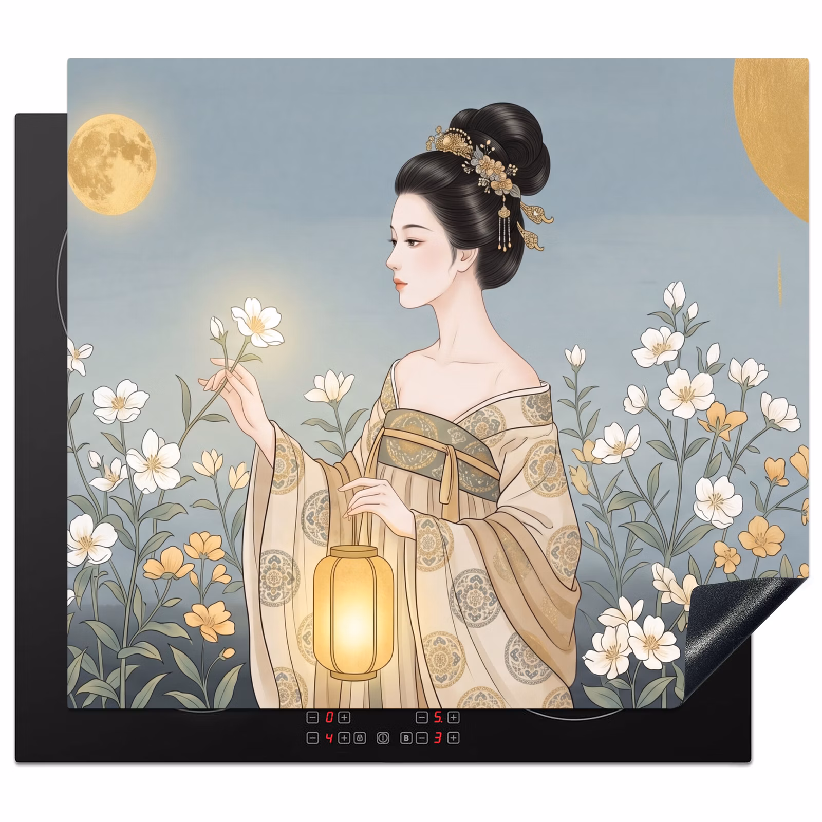 Induction hob cover - Asian - Woman - Kimono — 1