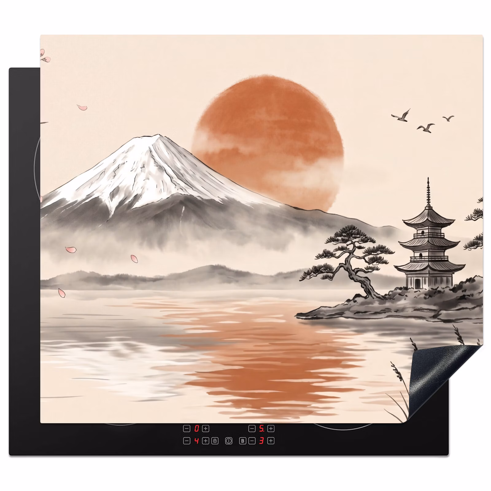 Induction hob cover - Mountain top - Lake - Blossom — 1