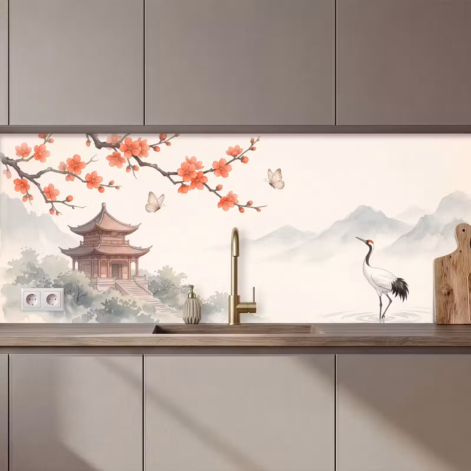 Kitchen splashback - Crane - Asia - Classic — 1