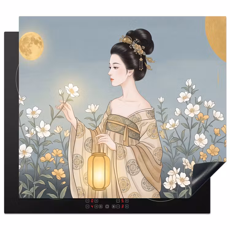 Induction hob cover - Asian - Woman - Kimono — 1
