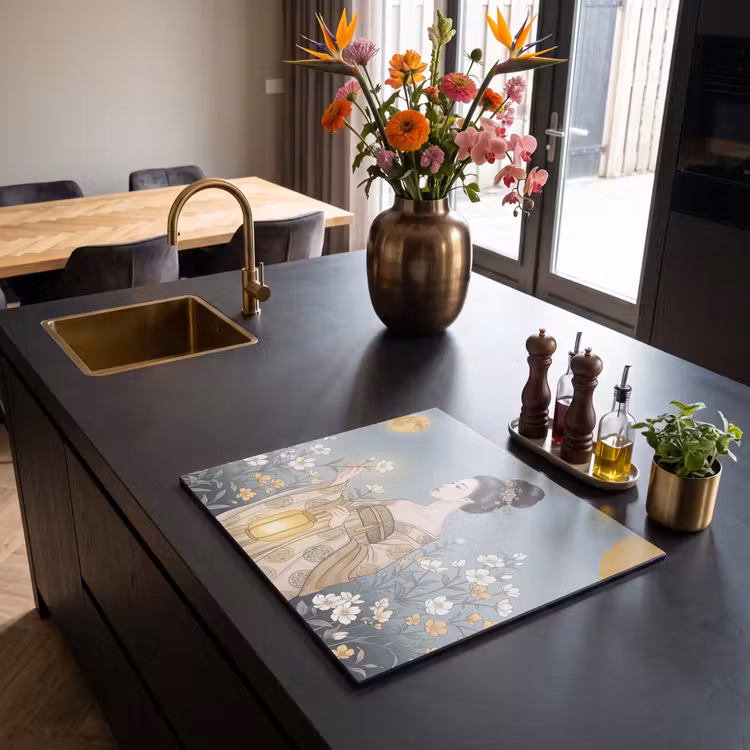 Induction hob cover - Asian - Woman - Kimono — 2