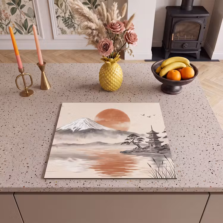 Induction hob cover - Mountain top - Lake - Blossom — 3