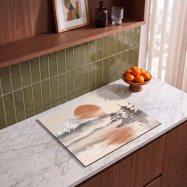 Induction hob cover - Mountain top - Lake - Blossom — 4