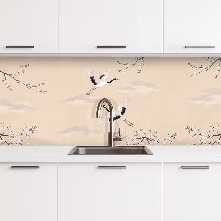 Kitchen splashback - Crane - Blossom - Beige — 4