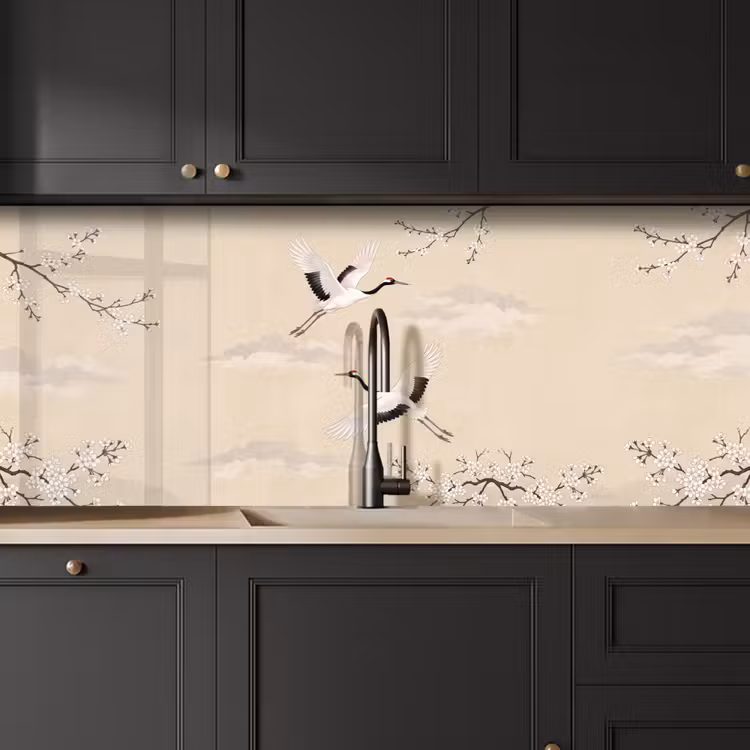 Kitchen splashback - Crane - Blossom - Beige — 6
