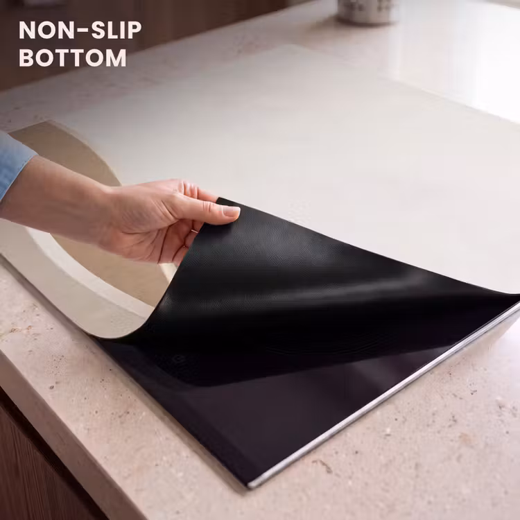 Induction hob cover - Abstract - Waves - Modern - Beige — 5