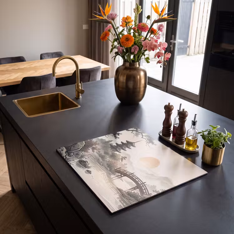 Induction hob cover - Asia - Landscape - Colorful — 2