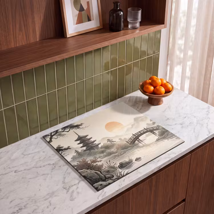 Induction hob cover - Asia - Landscape - Colorful — 4