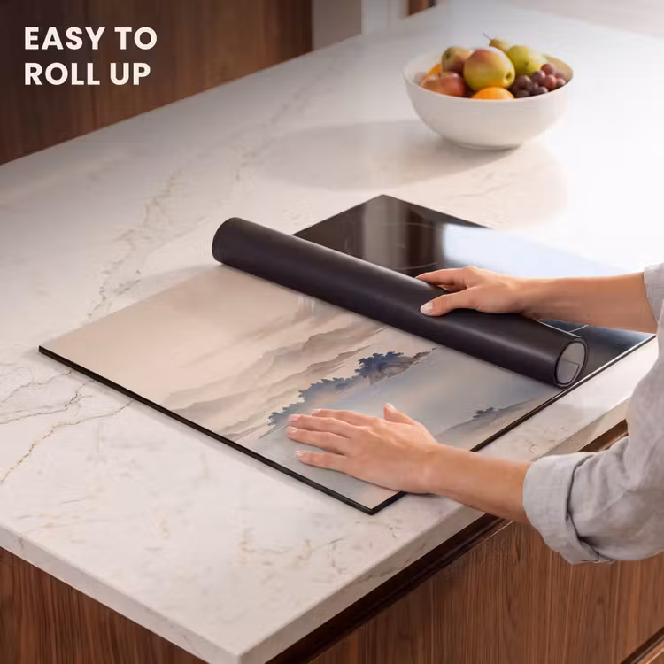 Induction hob cover - Japanese - Landscape - Beige — 6
