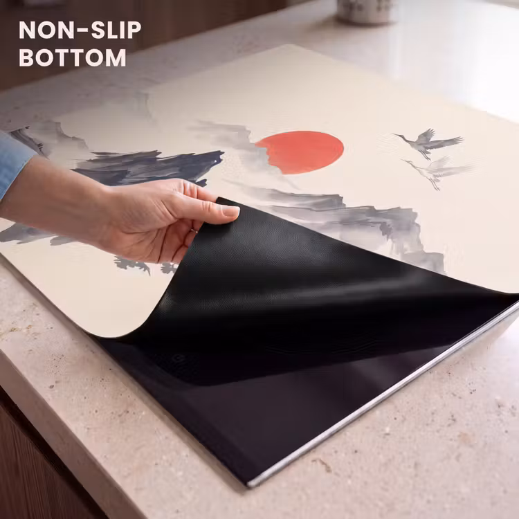 Induction hob cover - Oriental - Cranes - Landscape — 5