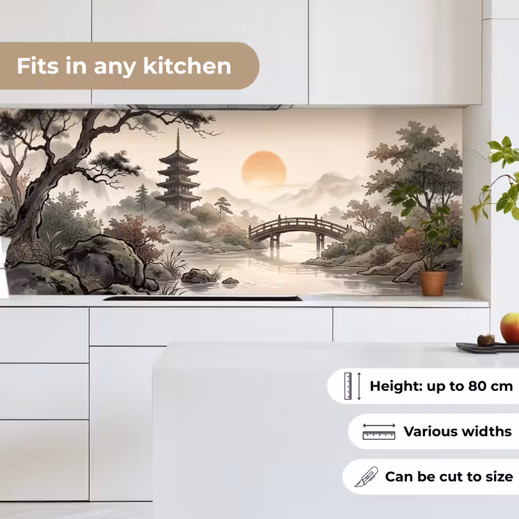 Kitchen splashback - Asia - Landscape - Colorful — 7