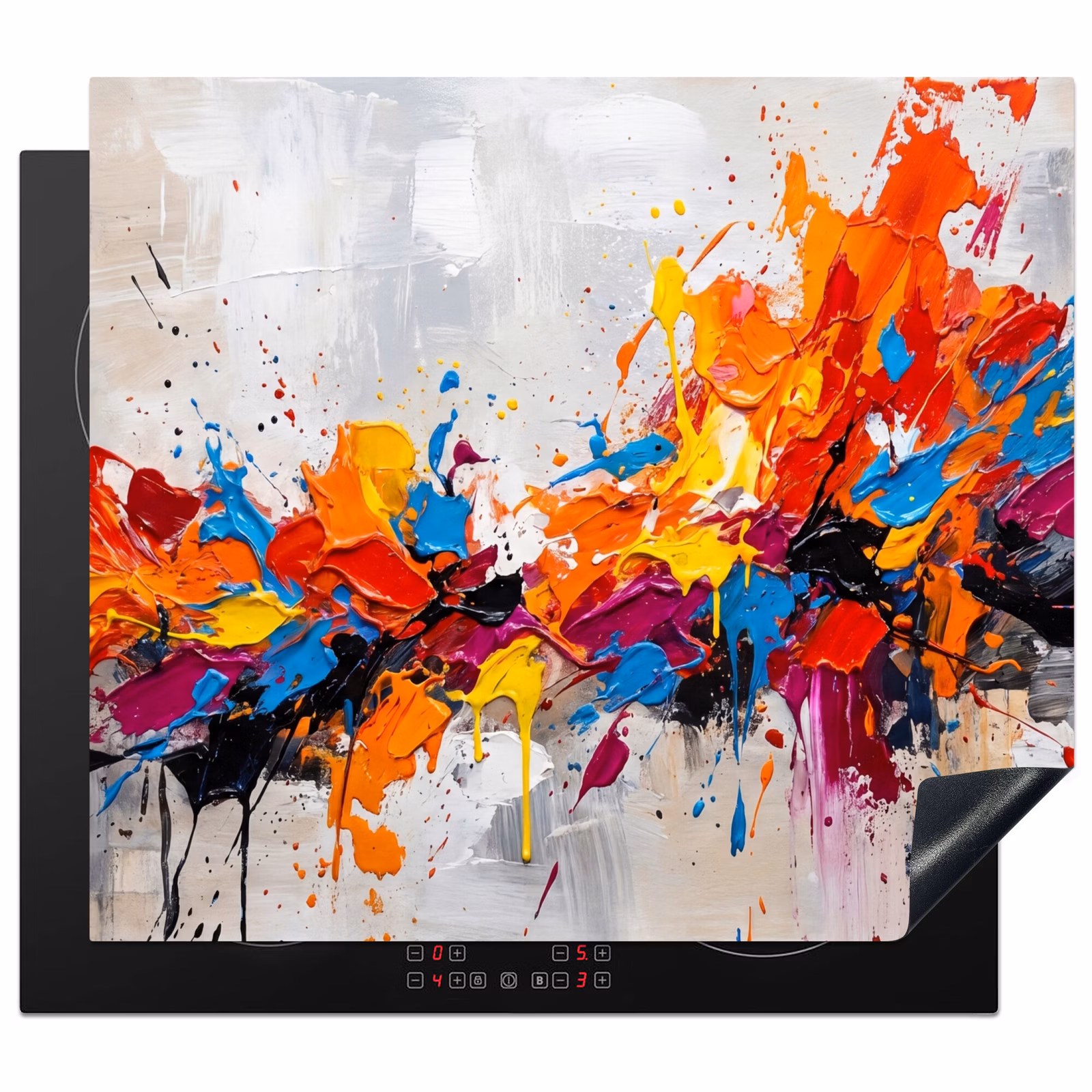 Induction hob cover - Abstract - Painting - Colorful - Dynamic — 1