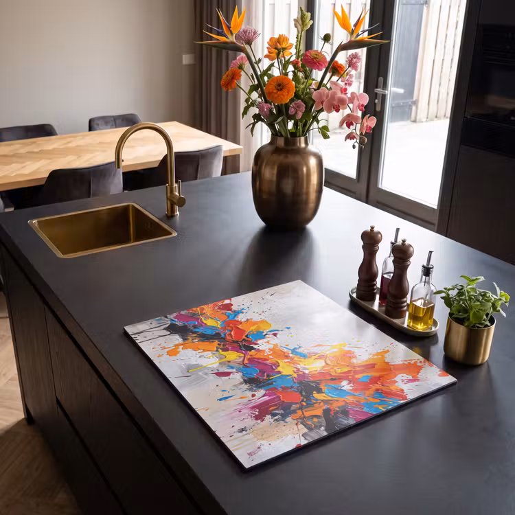 Induction hob cover - Abstract - Painting - Colorful - Dynamic — 2