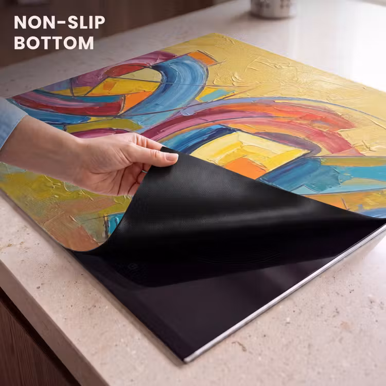 Induction hob cover - Abstract - Circles - Painting - Colorful - Dynamic — 5