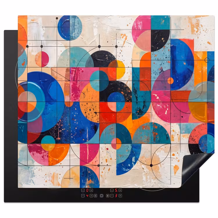 Induction hob cover - Art - Geometric - Abstract - Colorful — 1