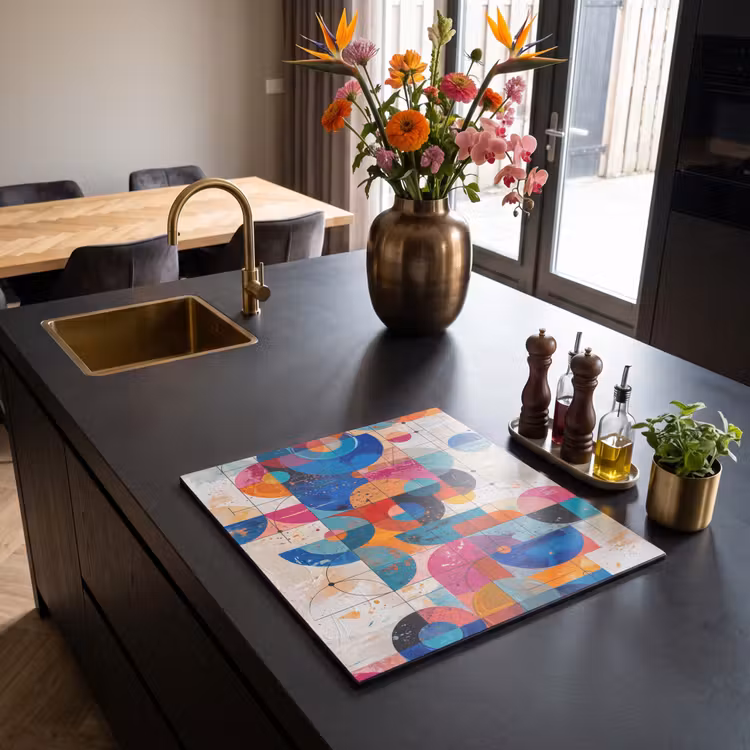 Induction hob cover - Art - Geometric - Abstract - Colorful — 2
