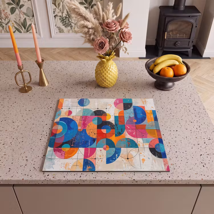 Induction hob cover - Art - Geometric - Abstract - Colorful — 3