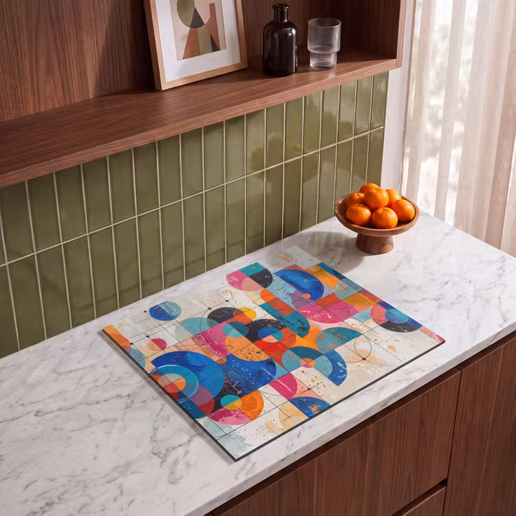 Induction hob cover - Art - Geometric - Abstract - Colorful — 4