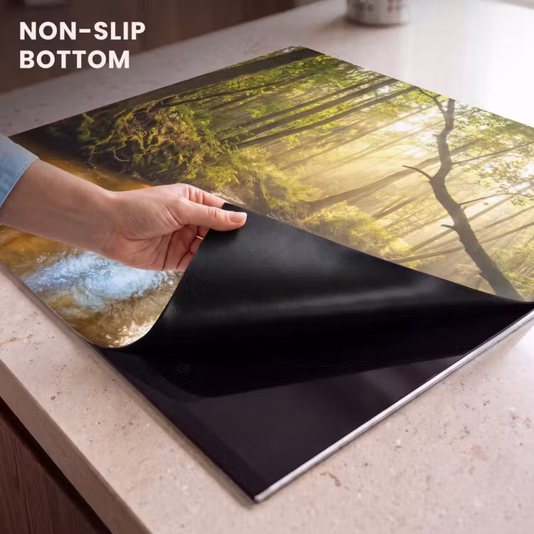 Induction hob cover - Forest - Stream - Sunlight - Nature - Green — 5