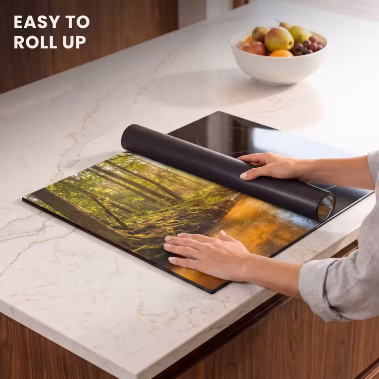 Induction hob cover - Forest - Stream - Sunlight - Nature - Green — 6