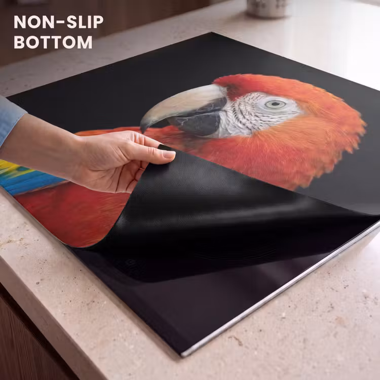 Induction hob cover - Macaw - Portrait - Red — 5