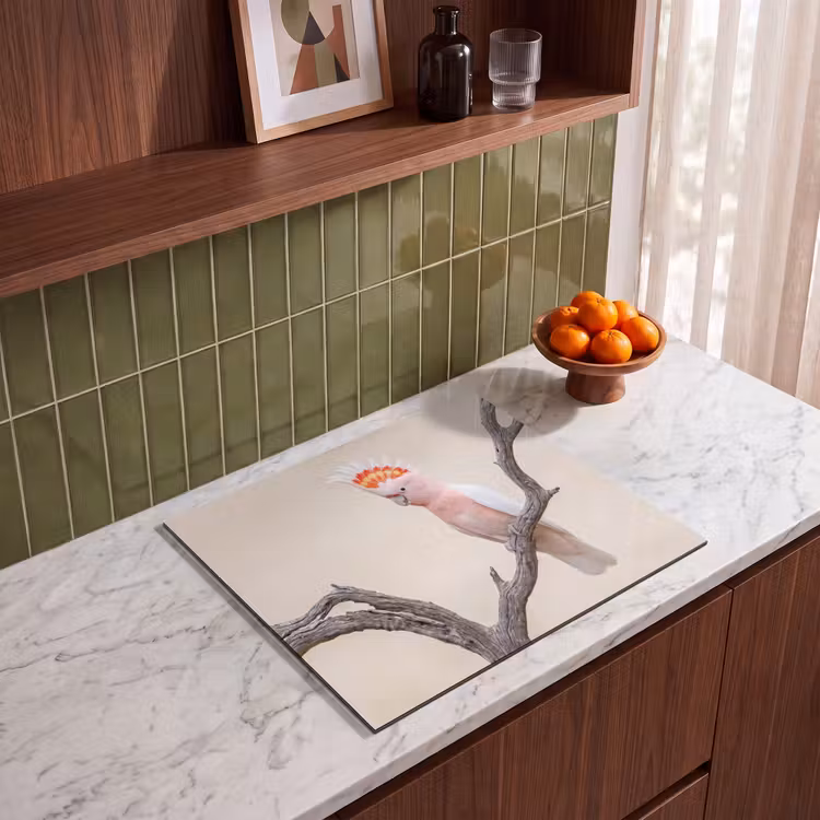 Induction hob cover - Parrot - Branch - Pink — 4