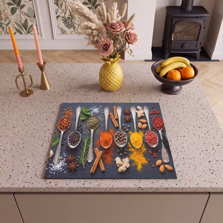 Induction hob cover - Spices - Spoons - Culinary - Colorful - Atmospheric — 3