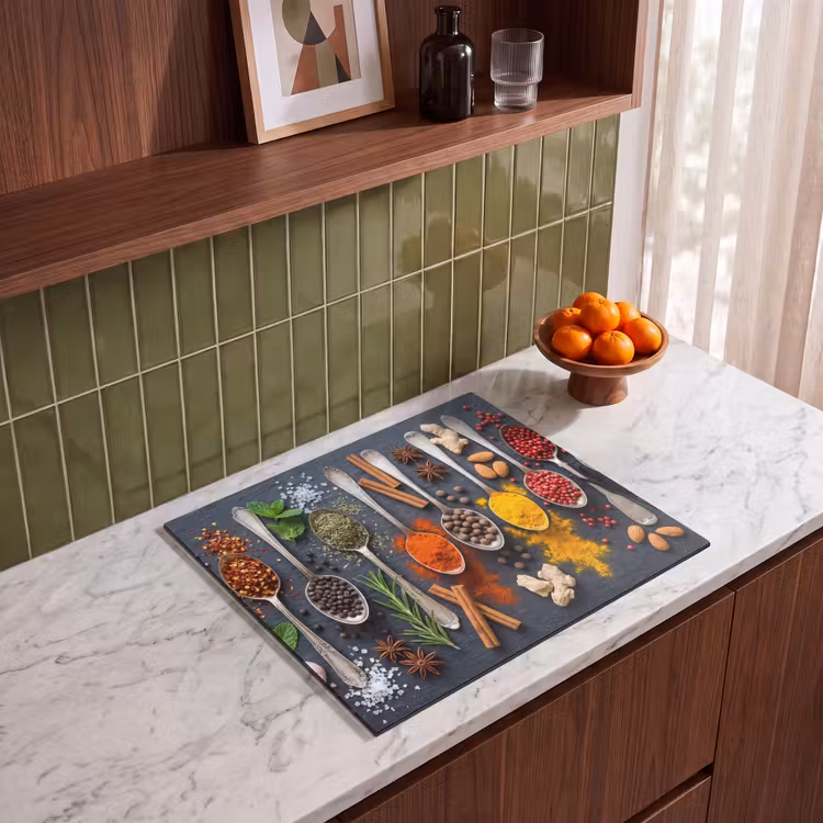 Induction hob cover - Spices - Spoons - Culinary - Colorful - Atmospheric — 4