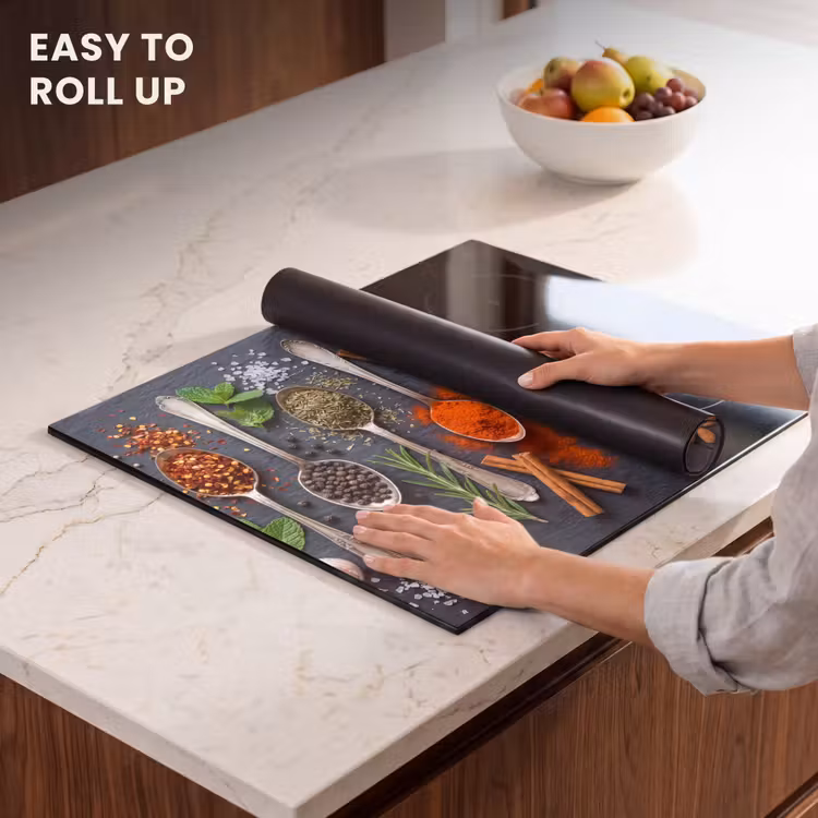 Induction hob cover - Spices - Spoons - Culinary - Colorful - Atmospheric — 6