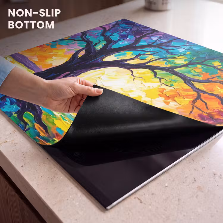 Induction hob cover - Tree - Landscape - Nature - Abstract - Colorful — 5