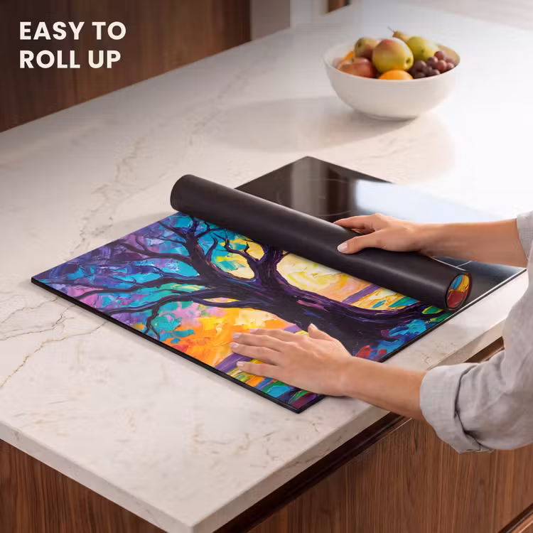 Induction hob cover - Tree - Landscape - Nature - Abstract - Colorful — 6