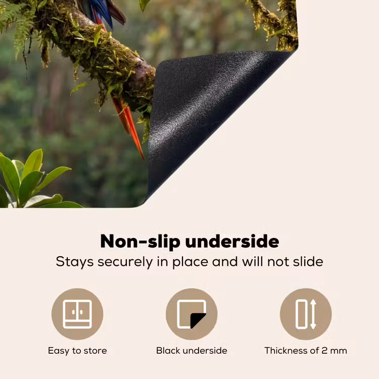 Induction hob cover - Ara - Jungle - Red — 5