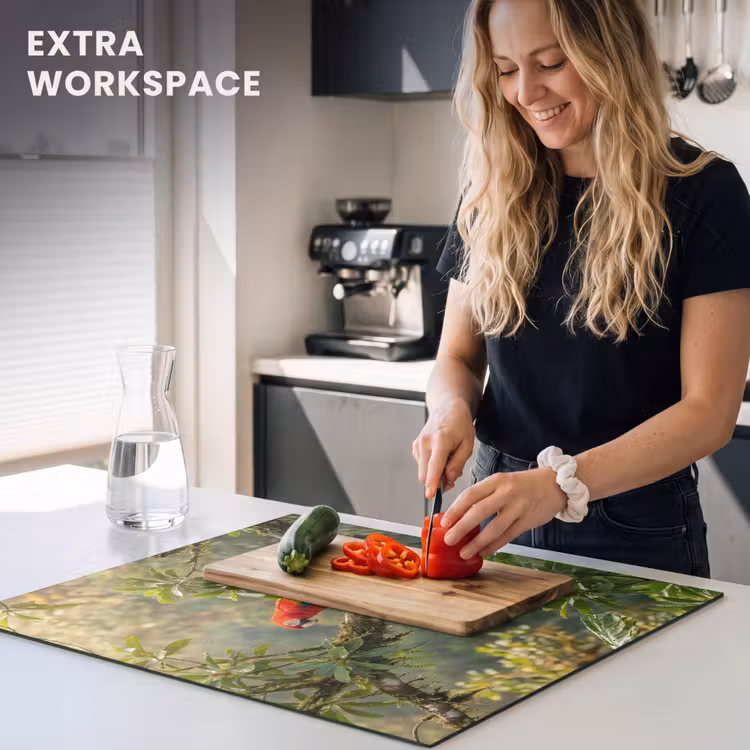 Induction hob cover - Ara - Jungle - Red — 7