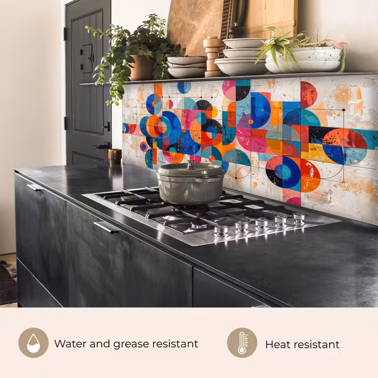 Kitchen splashback - Art - Geometric - Abstract - Colorful — 5