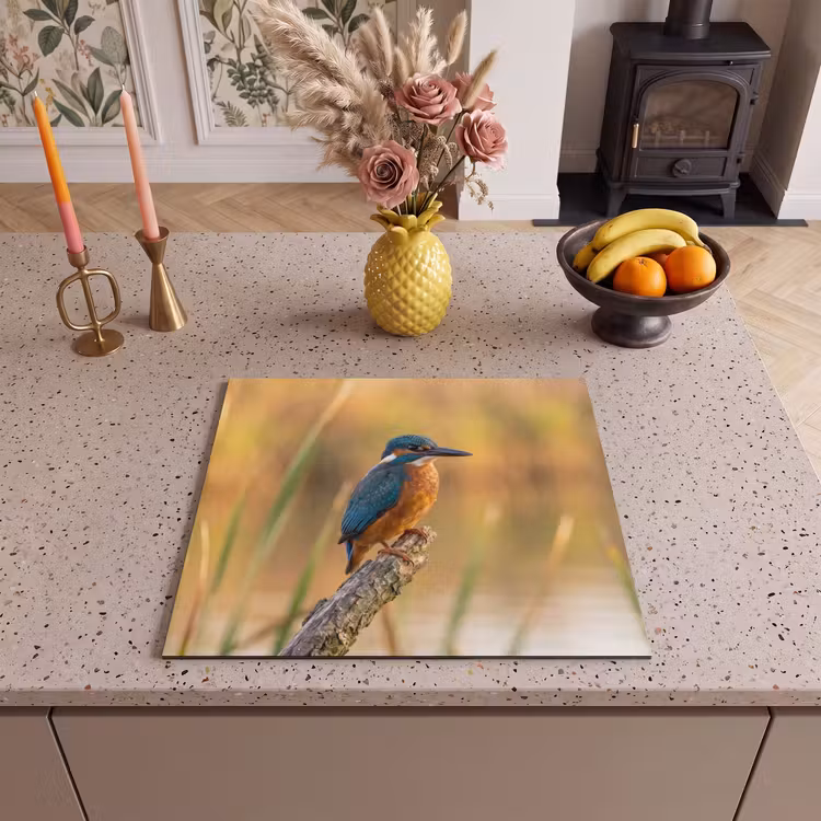Induction hob cover - Kingfisher - Branch - Water - Colorful - Vibrant — 3