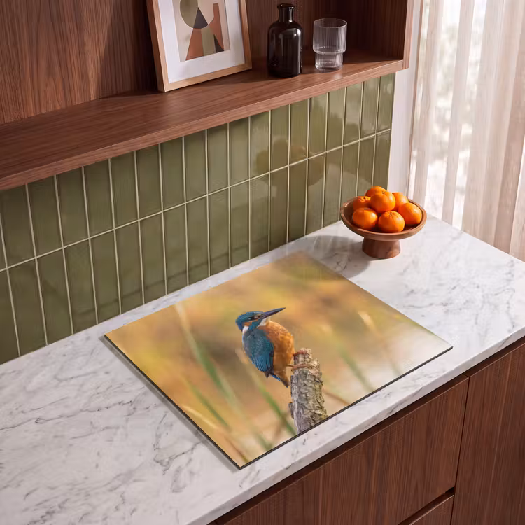 Induction hob cover - Kingfisher - Branch - Water - Colorful - Vibrant — 4