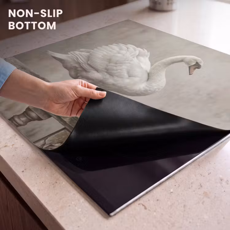 Induction hob cover - Swan - Elegant - Animals - White — 5