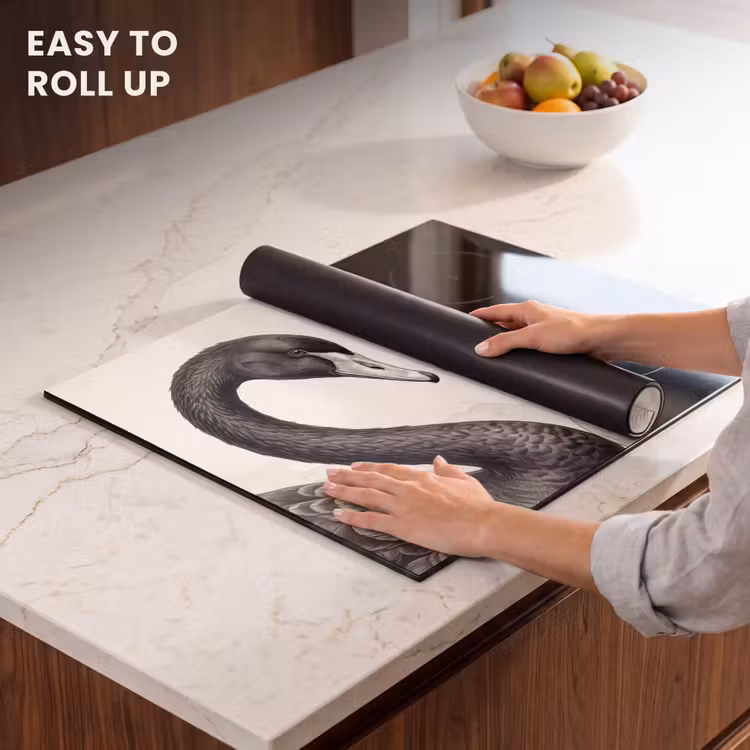 Induction hob cover - Swans - Heart Shape - Animals — 6