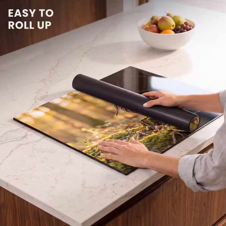 Induction hob cover - Woodcock - Forest - Leaves - Autumn - Camouflaged — 6