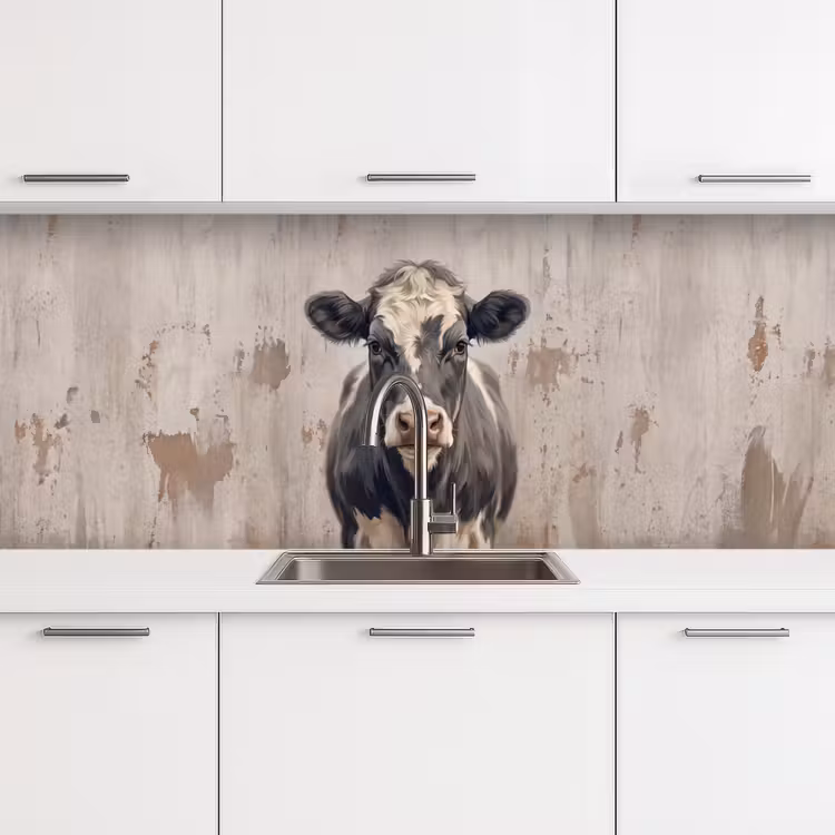 Kitchen splashback - Cow - Portrait - Animals - Modern — 4