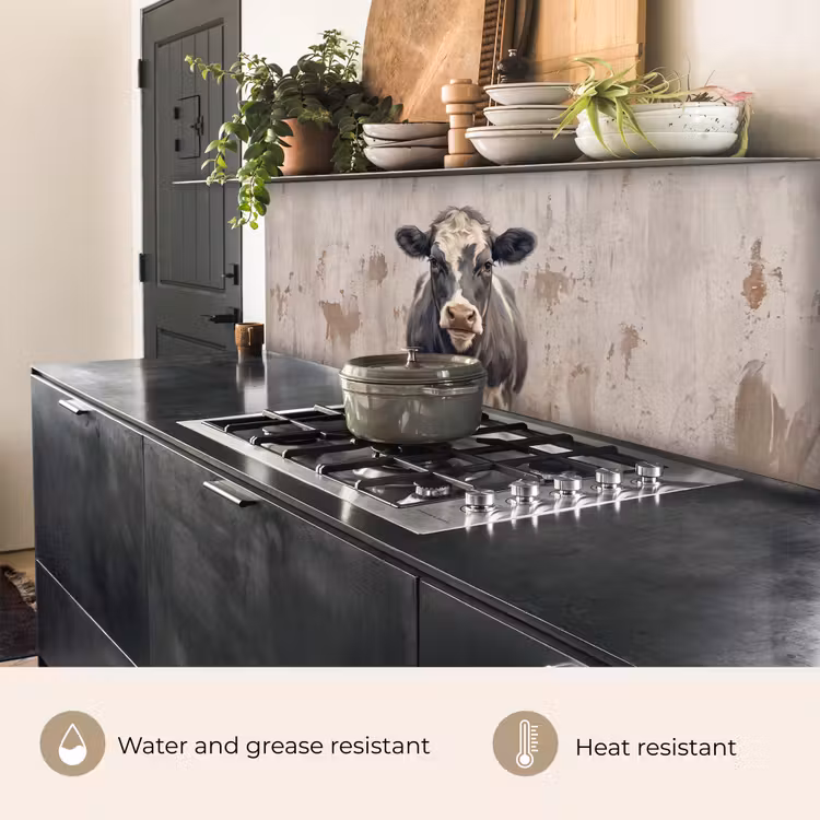 Kitchen splashback - Cow - Portrait - Animals - Modern — 5